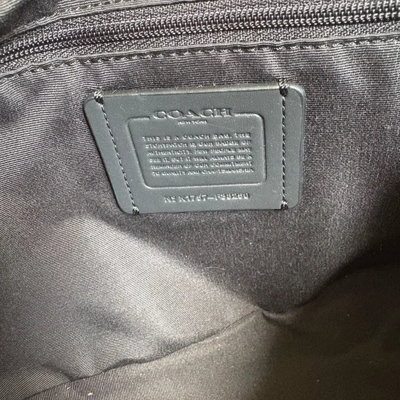 Coach Black Pebbled Leather Hobo Bag - Picture 7 of 7